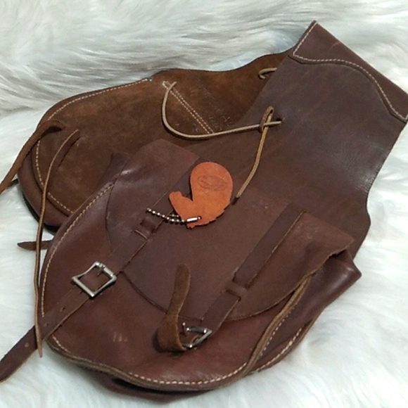 SALE! RARE! Buckaroo 1995 Vint Medium Leather Saddle Bag For Horse Or Motorcycle - Picture 16 of 16